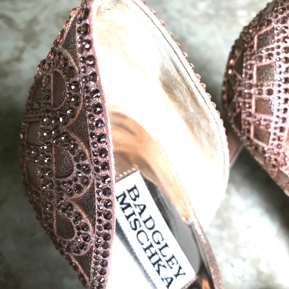 BADGLEY MISCHKA Harris Peep Toe Pump Size 7.5 - Picture 5 of 11